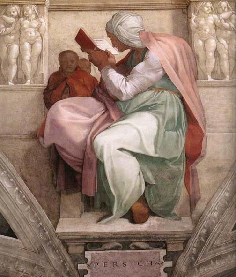 Michelangelo Buonarroti he Persian Sibyl china oil painting image